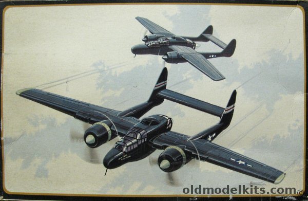 AMT-Frog 1/72 Northrop P-61B Black Widow - (Frog Molds) - Bagged, 3801-100 plastic model kit